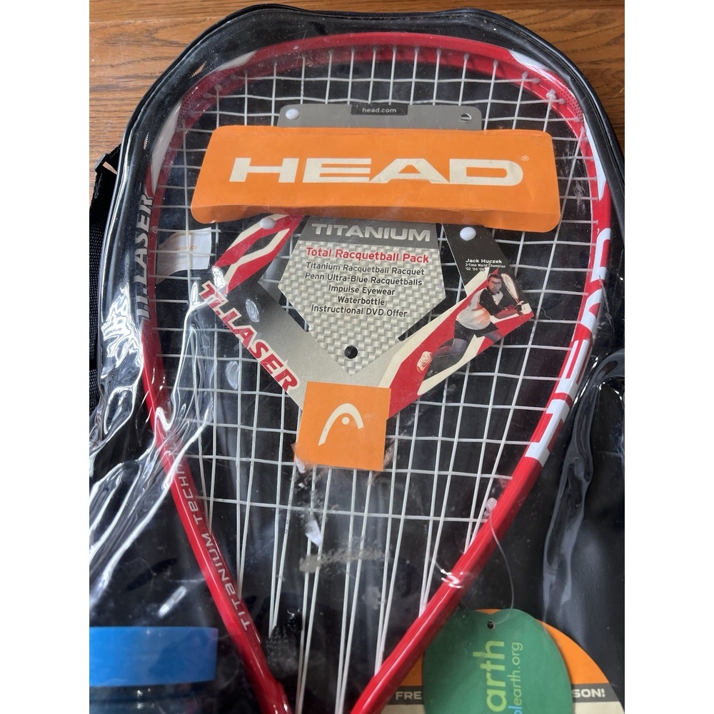 Head Titanium Technology Ti-Laser Racquetball Pack Racket 3 5/8 - Picture 2 of 8